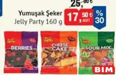 JELLY PARTY YUMUŞAK ŞEKER 160 G fiyat ve kampanya bilgisi